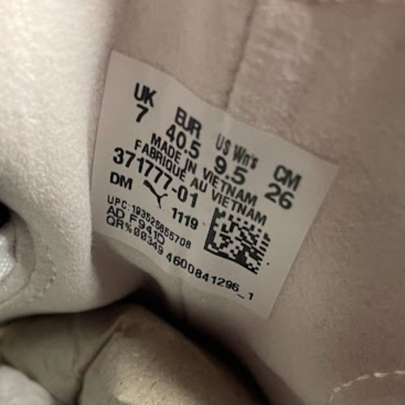 PUMA RISE - WHITE -  9.5 - Picture 5 of 8